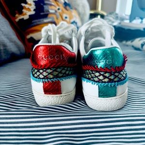 Gucci Ace Embroidered “Dragon” Shoes